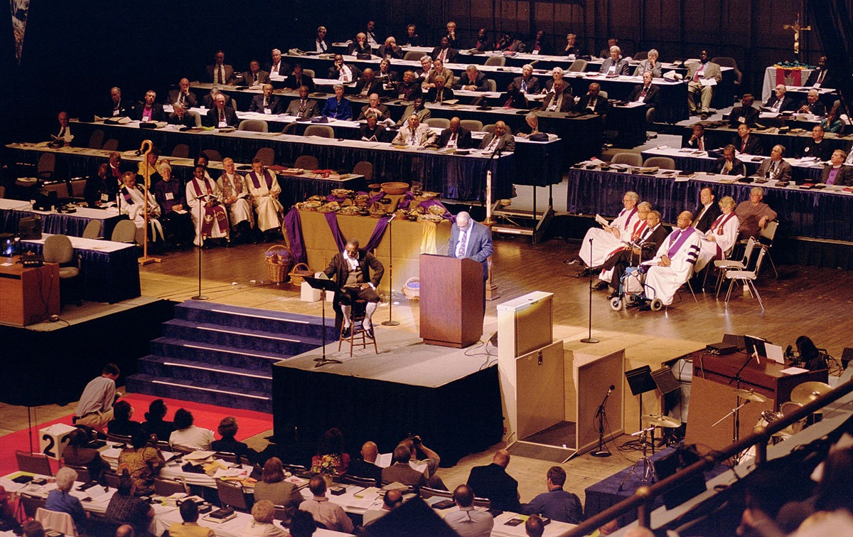 United Methodists confessed to the sin of racism within the denomination during their 2000 General Conference in Cleveland. UMNS file photo by John C. Goodwin