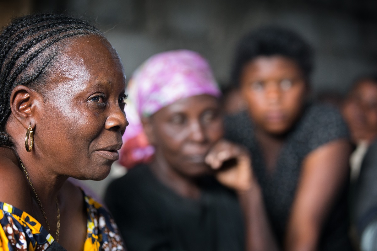 Josephine Efulantu (left) from Office United Methodist Church in Goma, Democratic Republic of Congo, works with women who have been abandoned, raped or widowed during their country's civil war. 