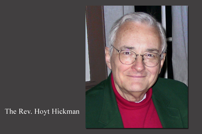 The Rev. Hoyt Hickman served for 21 years as director of worship resources development for the United Methodist Board of Discipleship, helping to shape The United Methodist Hymnal and The United Methodist Book of Worship. Photo courtesy Peter Hickman.
