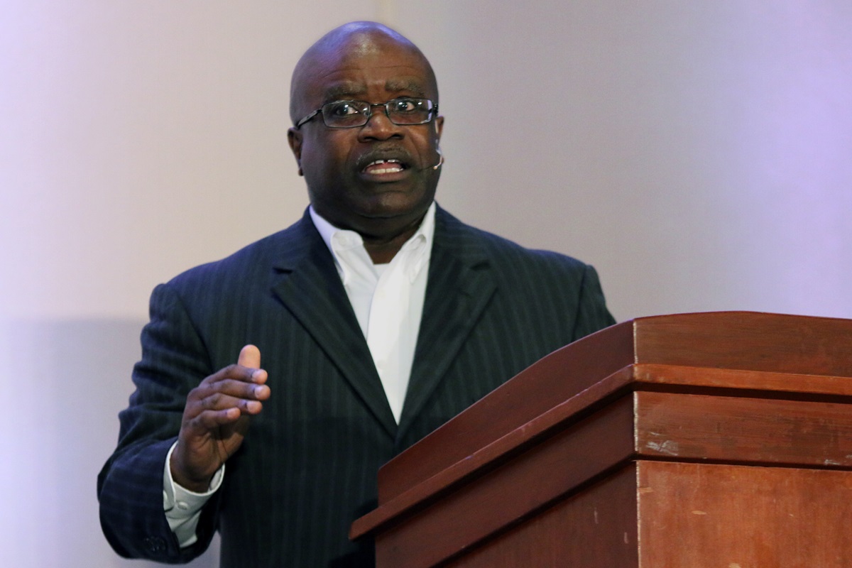 The Rev. Kenneth Levingston, pastor of Jones Memorial United Methodist Church in Houston, preaches during morning worship of the Wesleyan Covenant Association's first major gathering on Oct. 7. 