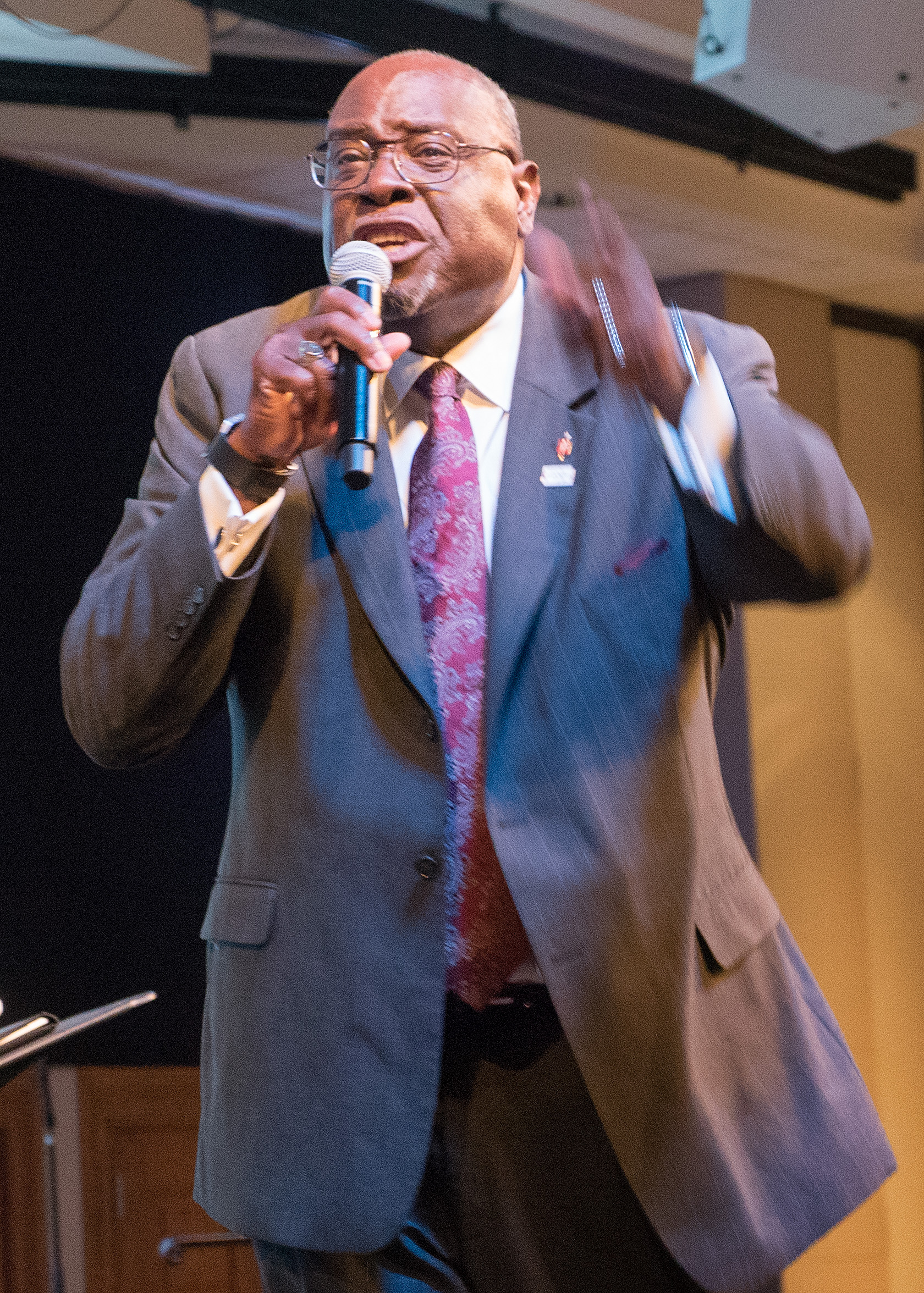 Mississippi Area Bishop James Swanson preaches during evening worship April 28 at a Wesleyan Covenant Association gathering. Photo by Tim Tanton, UMNS