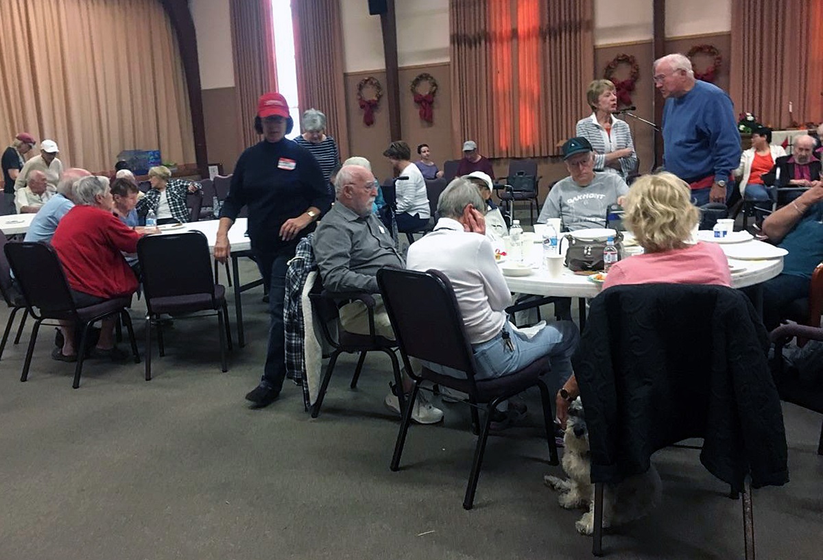 First United Methodist Church of Santa Rosa, California, opened as a shelter even though seven families in the church, including the Rev. Blake Busick, senior pastor, lost their own homes to deadly wildfires, Oct. 9. After the fires, many in the church were homeless and relying on the help of others. Photo by Kelly Vaughn, courtesy of First United Methodist Church.