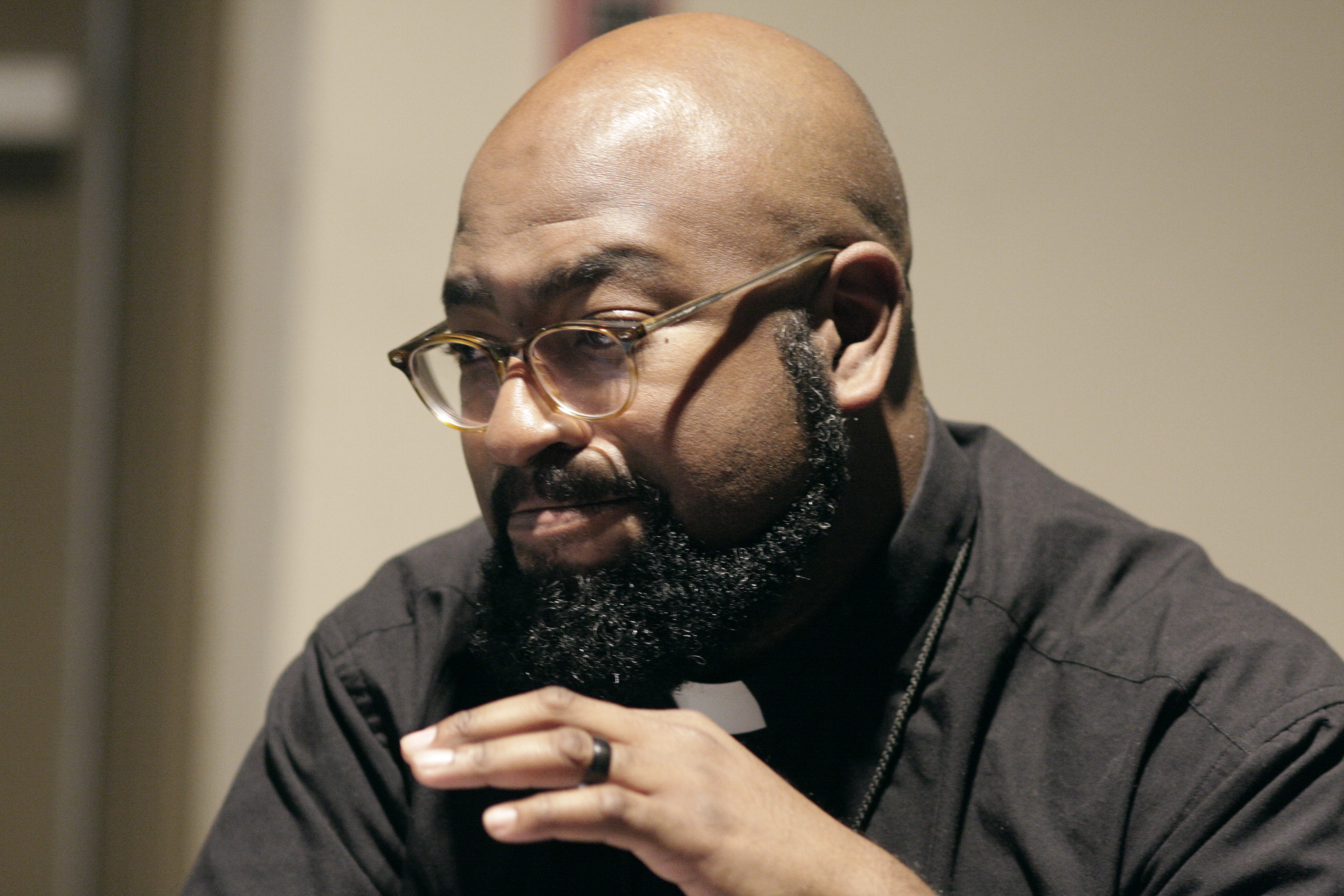 The Rev. Justin Coleman, pastor of University United Methodist Church in Chapel Hill, North Carolina, said he loved seeing people of all different viewpoints coming together. Photo by Kathy L. Gilbert, UMNS.