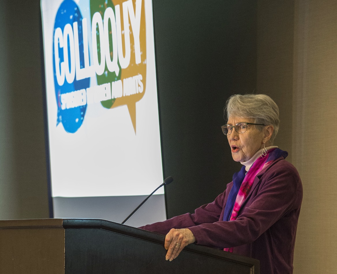 The Rev. Mary Elizabeth Moore, dean of Boston University School of Theology, helped lead a Nov. 12-15 colloquy in Boston titled “Missio Dei and the United States: Toward a Faithful United Methodist Witness. 