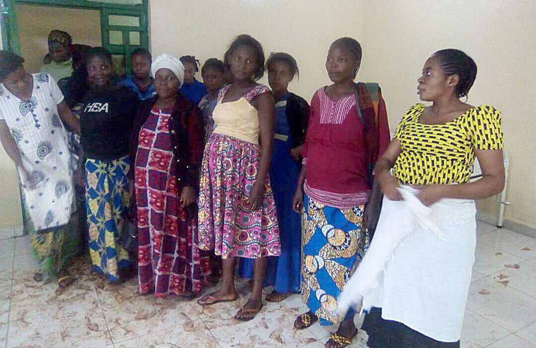Women visit the newly opened Irambo Clinic. Photo by Philippe Kituka Lononga, UMNS.