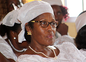 Pastor Rose Farhat is director of women’s ministries for United Methodist Women in Liberia. Photo by E Julu Swen.
