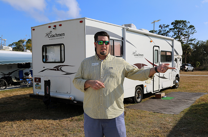 The Rev. David Weber Jr., director of the Riverside Camp and Retreat Center in LaBelle, Fla., said he felt called to offer “extreme Christian hospitality” by rearranging the lodging schedule to house volunteers and missionaries. Photo by Gustavo Vasquez, UMNS.