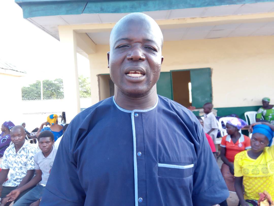 Simon Luka, who spoke at the Southern Nigeria Conference gathering on behalf of the returnees from the Kpantisawa District, said the group was called by God to reconcile with their brothers and sisters in the conference. Photo by Ande I. Emmanuel, UMNS.