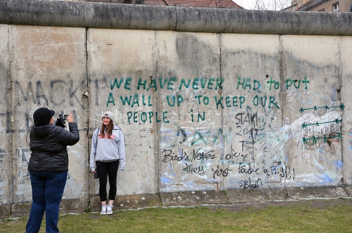 A view of the Berlin Wall on the former east side at the Berlin Wall Memorial Bernauer Strasse. The United Methodist Board of Church and Society met in Berlin March 15-18. Photo by the Rev. Klaus U. Ruof.