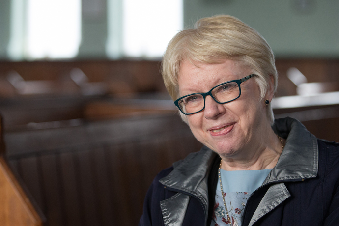 Gill Dascombe, who lives in northern England, is a lay preacher in the Methodist Church in Britain and a former vice president of the Methodist Conference. Photo by Mike DuBose, UMNS.
