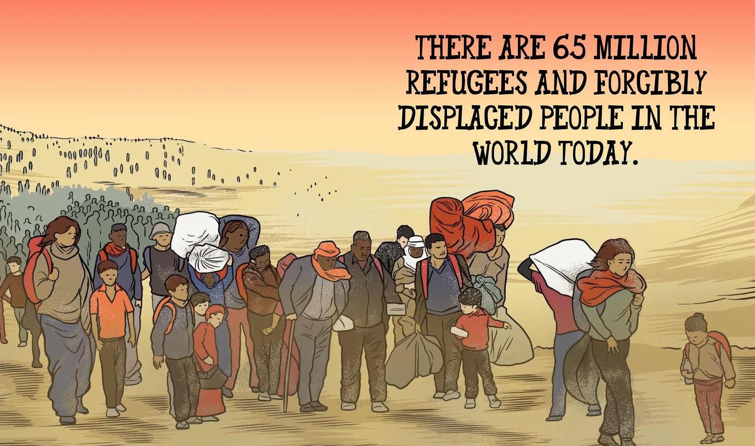 Image from “The Migrant,” an animated video produced by United Methodist Communications, created by Chocolate Moose Media.