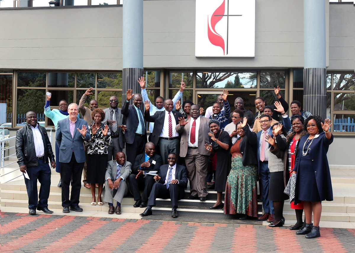 Leaders from the General Board of Church Society headquarters in Washington, D.C., traveled to Harare to meet with leaders from the Zimbabwe Episcopal Area June 20-21 to draft a revised version of its Social Principles. The decision to create a new document was made at the 2016 General Conference. The last revision was made by committee in 1968. Photo by Chenayi Kumuterera, UMNS.