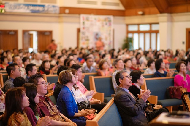 하와이 호놀루루의 그리스도 연합감리교회 예배 전경.  그리스도 연합감리교회 제공