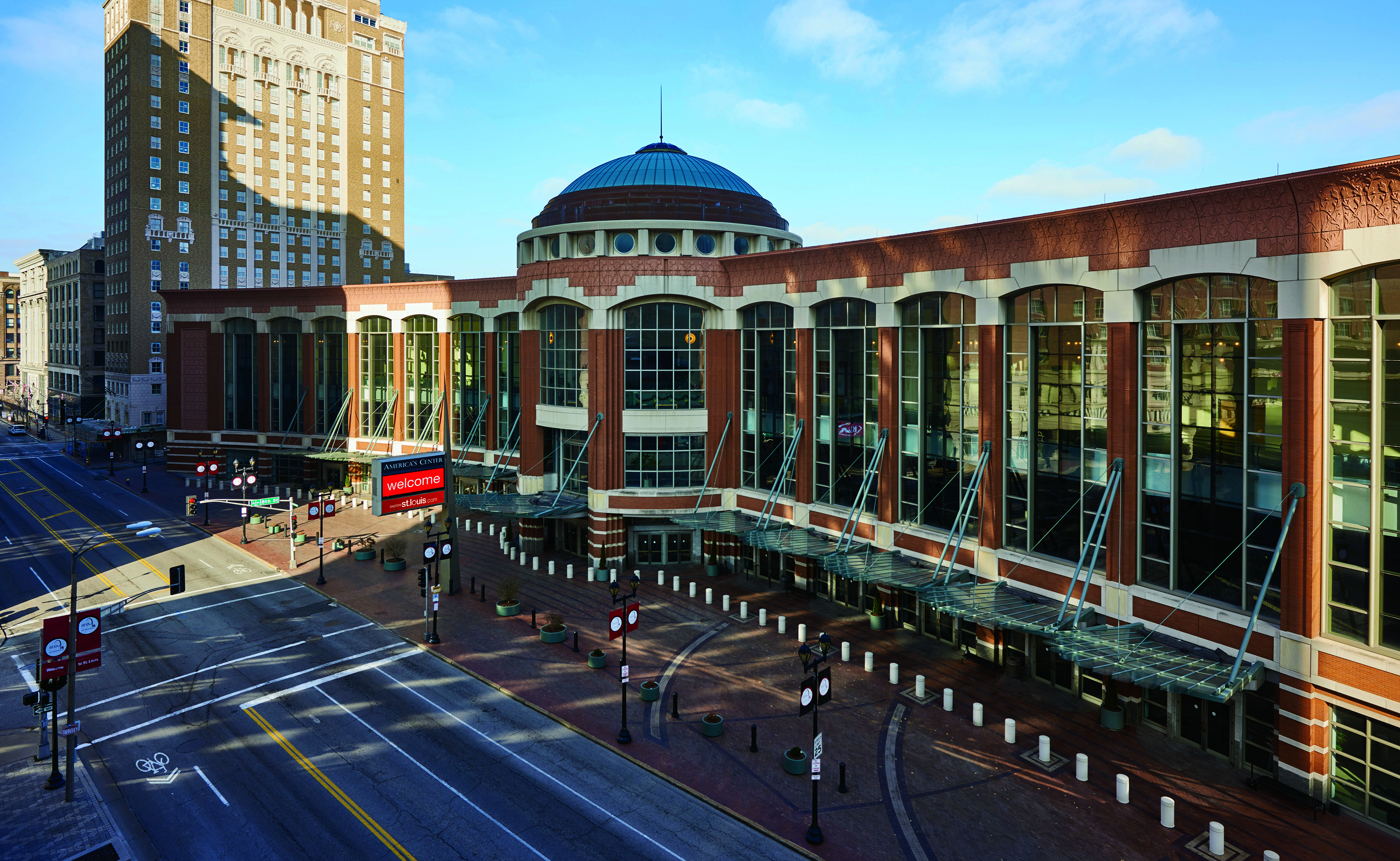 The 2019 special session of the General Conference will be held in The Dome, part of the America’s Center Convention Complex in St. Louis. A theologically diverse group of clergy and laity urges General Conference delegates to pass a gracious exit plan for churches. Photo by Dan Donovan, courtesy of the St. Louis Convention & Visitors Commission. All rights reserved.