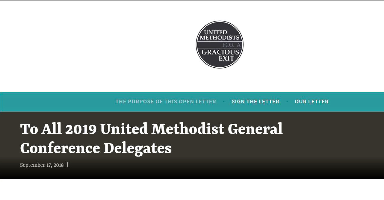 A group of United Methodists in the West Ohio Conference put together a letter that is now drawing signatures from across the U.S. Screengrab from the group’s website.