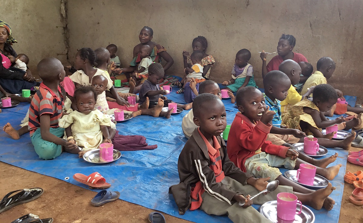 Poorly nourished children receive nutritional supplements at the United Methodist Irambo Health Center in Bukavu, Congo. The program receives support from the Abundant Health program of the denomination’s Board of Global Ministries. Photo by Philippe Kituka Lolonga.