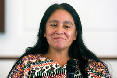 Maria Chavalan Sut is living at Wesley Memorial United Methodist Church in Charlottesville, Va., to avoid being deported to Guatemala. Photo: © Richard Lord.
