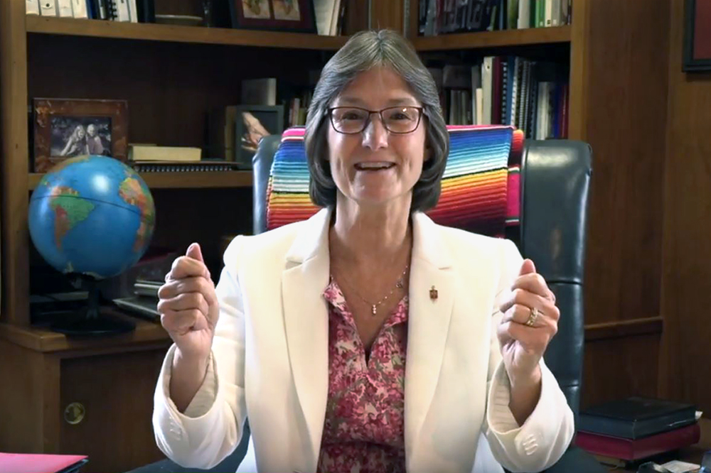 Video image of Bishop Sandra Steiner Ball, courtesy of the West Virginia Conference. “Seeing a Way Forward” is a video series by United Methodist News Service featuring different perspectives of church leaders on the work of the Commission on a Way Forward.