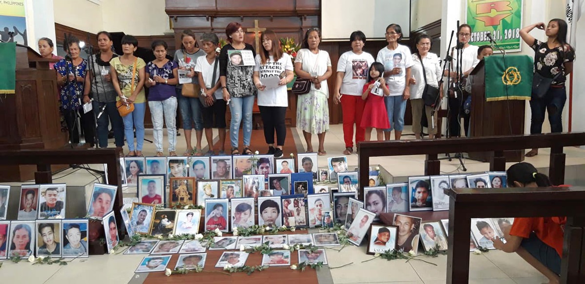 Families gather at St. Paul United Methodist Church in Manila, Philippines, to pay tribute to victims of drug-related violence during a memorial service on All Saints’ Day. Photo courtesy of Juliet Solis.