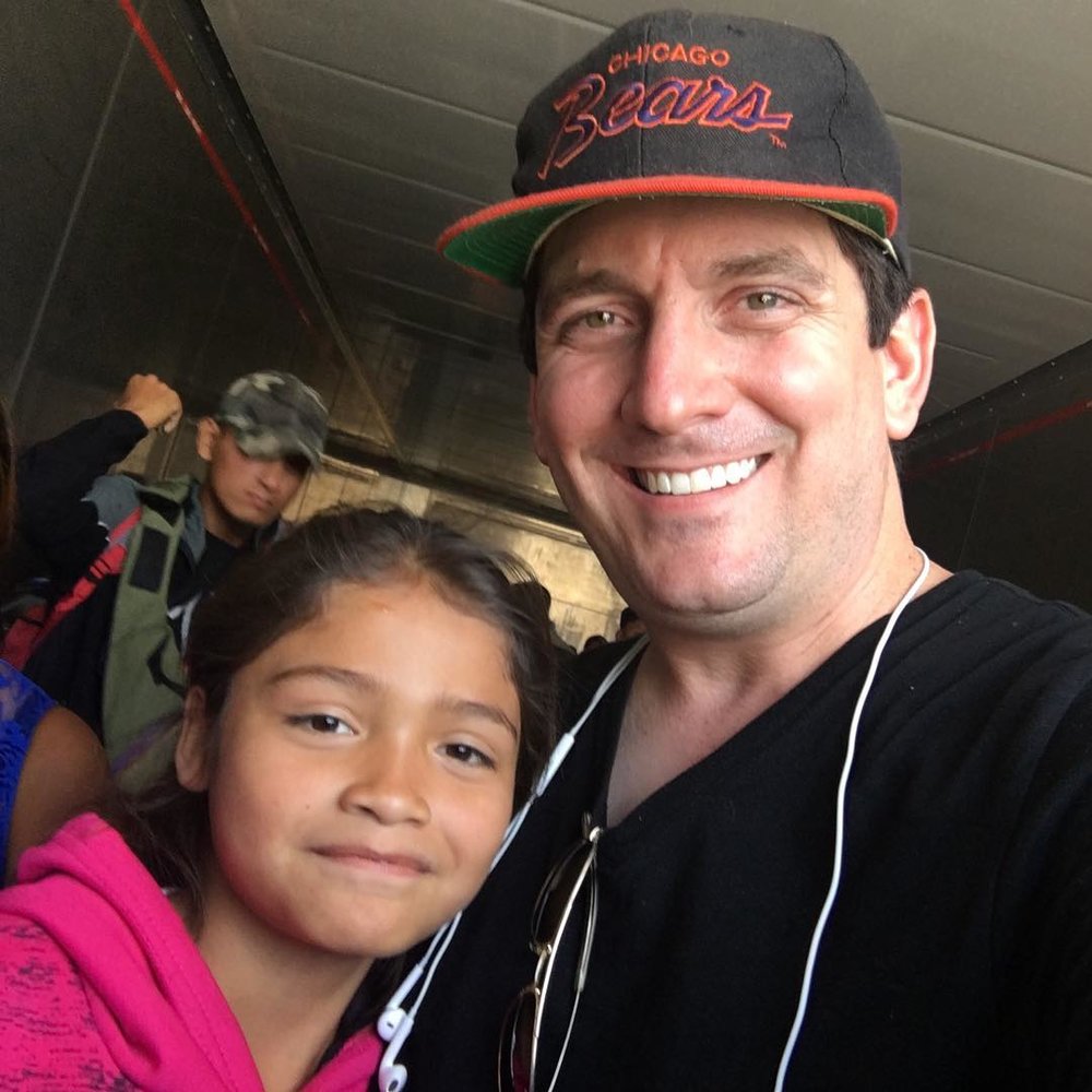 The Rev. Gavin Rogers, an associate pastor of Travis Park United Methodist Church, San Antonio, recently traveled to Mexico City to join the migrant caravan as the group continued its journey journey. Photo courtesy of Gavin Rogers.