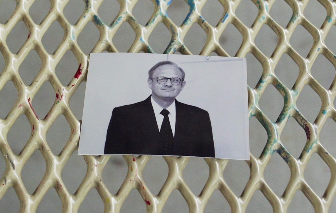 A photo of the Rev. Charles Moore rests on a table. Photo by Joel Fendelman, courtesy of “Man on Fire” film.