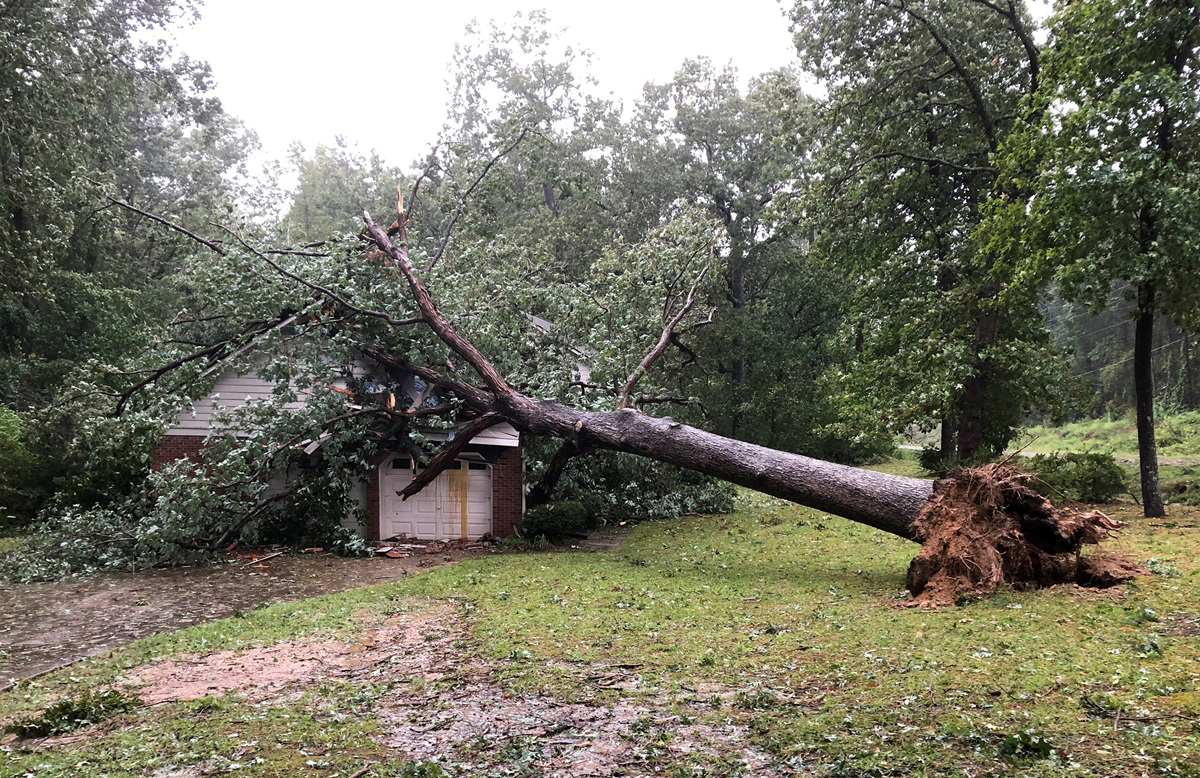 Thousands were affected by Hurricane Florence, and damage in North Carolina extended to the parsonage of the Rev. Thomas M. Greener. Photo courtesy of Thomas M. Greener.