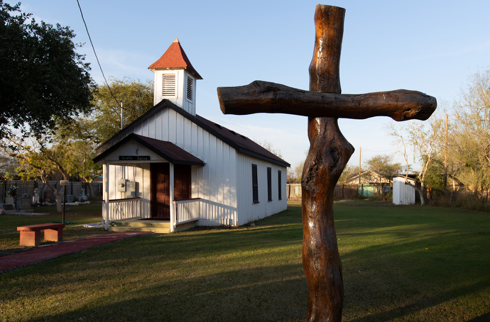 Jackson Chapel United Methodist Church in San Juan, Texas, is known as the first Spanish speaking Protestant Church in the Rio Grande Valley. The chapel held services until it was flooded in 2008. Photo by Mike DuBose, UMNS.