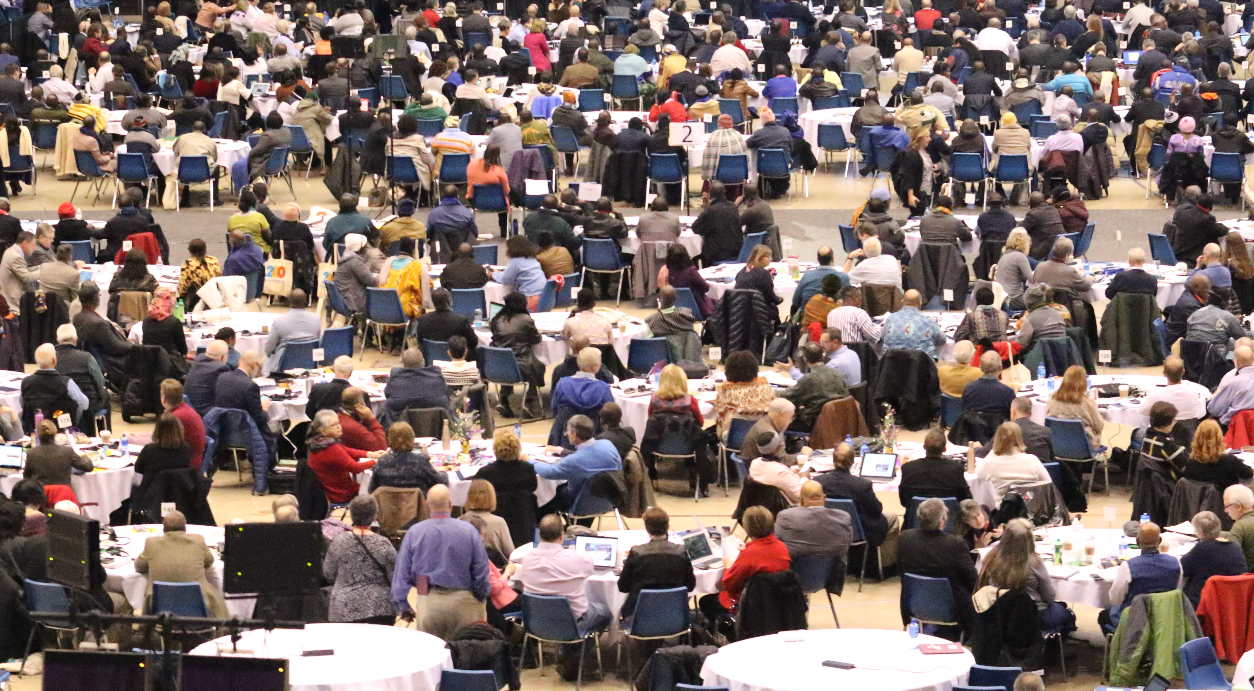 2019년 특별총회에 참석한 대의원들, 사진 김응선 목사, UMNS.