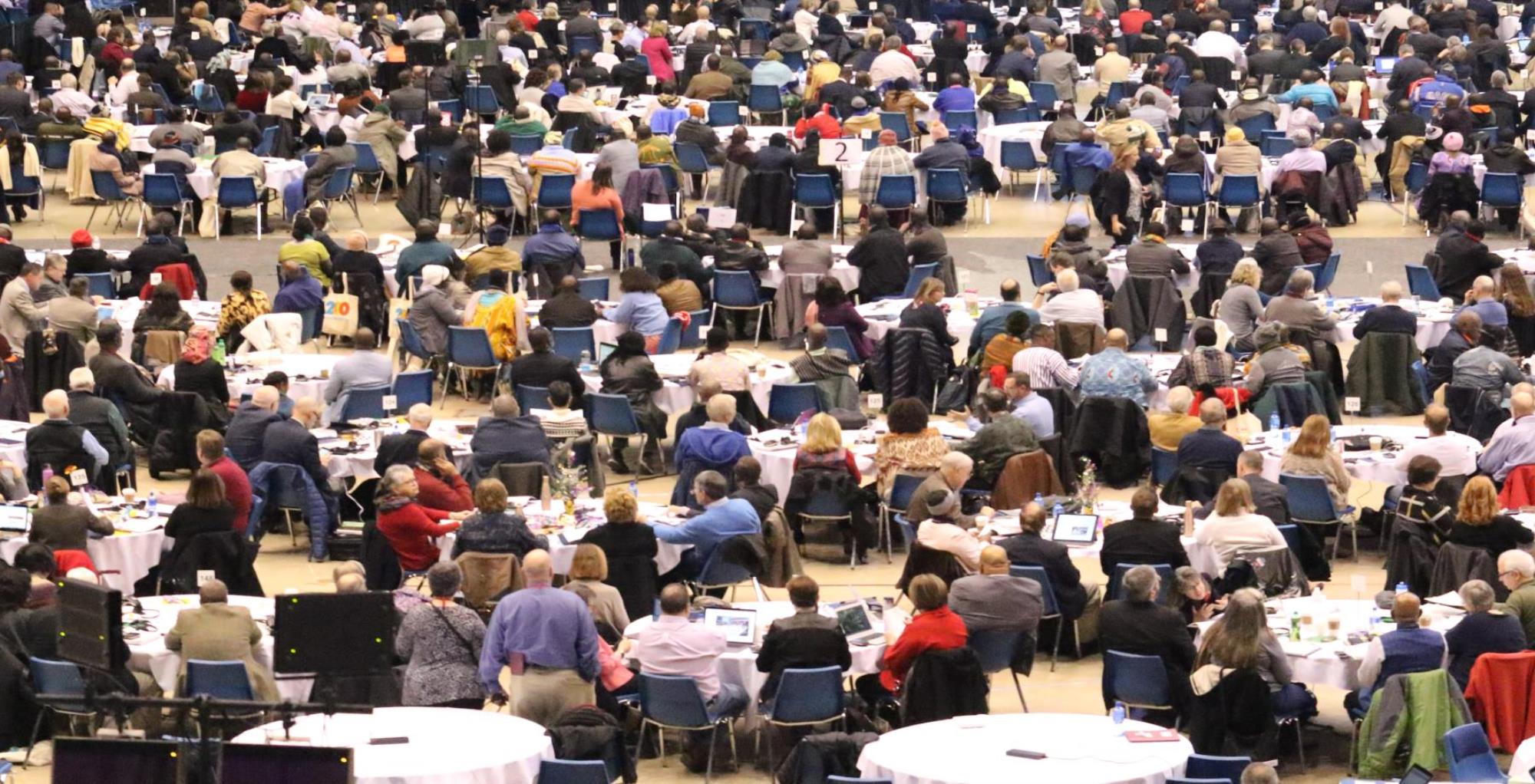 2019년 특별총회에 참석한 대의원들, 사진 김응선 목사, 연합감리교회 뉴스.