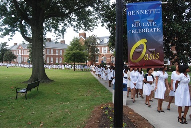 This photo, taken in 2010, shows Bennett College, a women-only school in Greensboro, N.C. Photo courtesy of United Methodist Board of Higher Education and Ministry. This photo, taken in 2010, shows Bennett College, a women-only school in Greensboro, N.C. Photo courtesy of United Methodist Board of Higher Education and Ministry.
