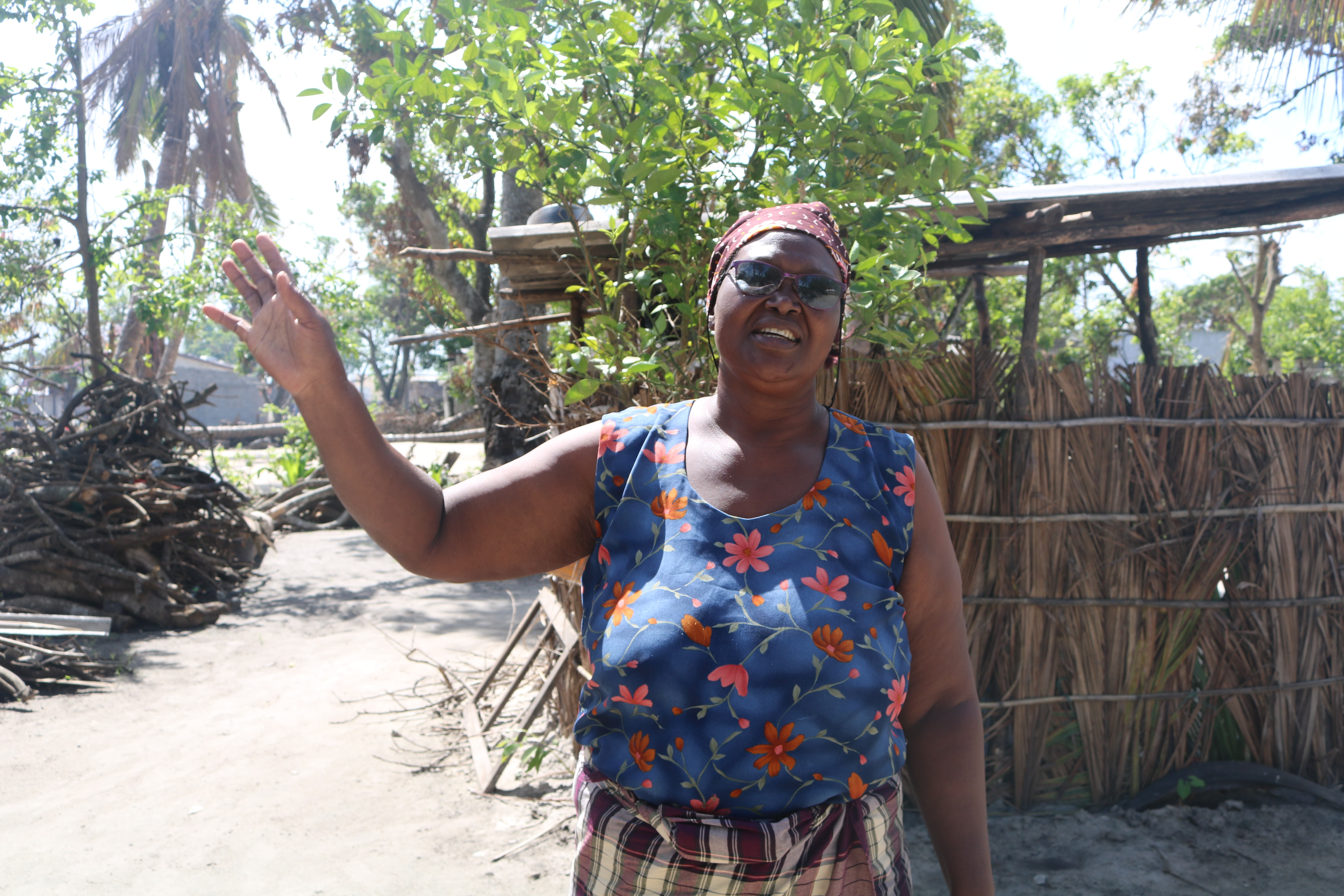Celeste Nhavotso, membro do Cargo Pastoral de Dondo, arredores da Cidade de Beira, foto por Joao Sambo
