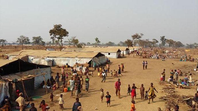 The Nyarugusu refugee camp in Northwest Tanzania was created in 1996 after some 150,000 refugees fleeing war in Congo crossed into Tanzania. Many Congolese families at ChristWay United Methodist Church spent time in Tanzanian refugee camps before making their way to the U.S.  Photo by Church World Service.