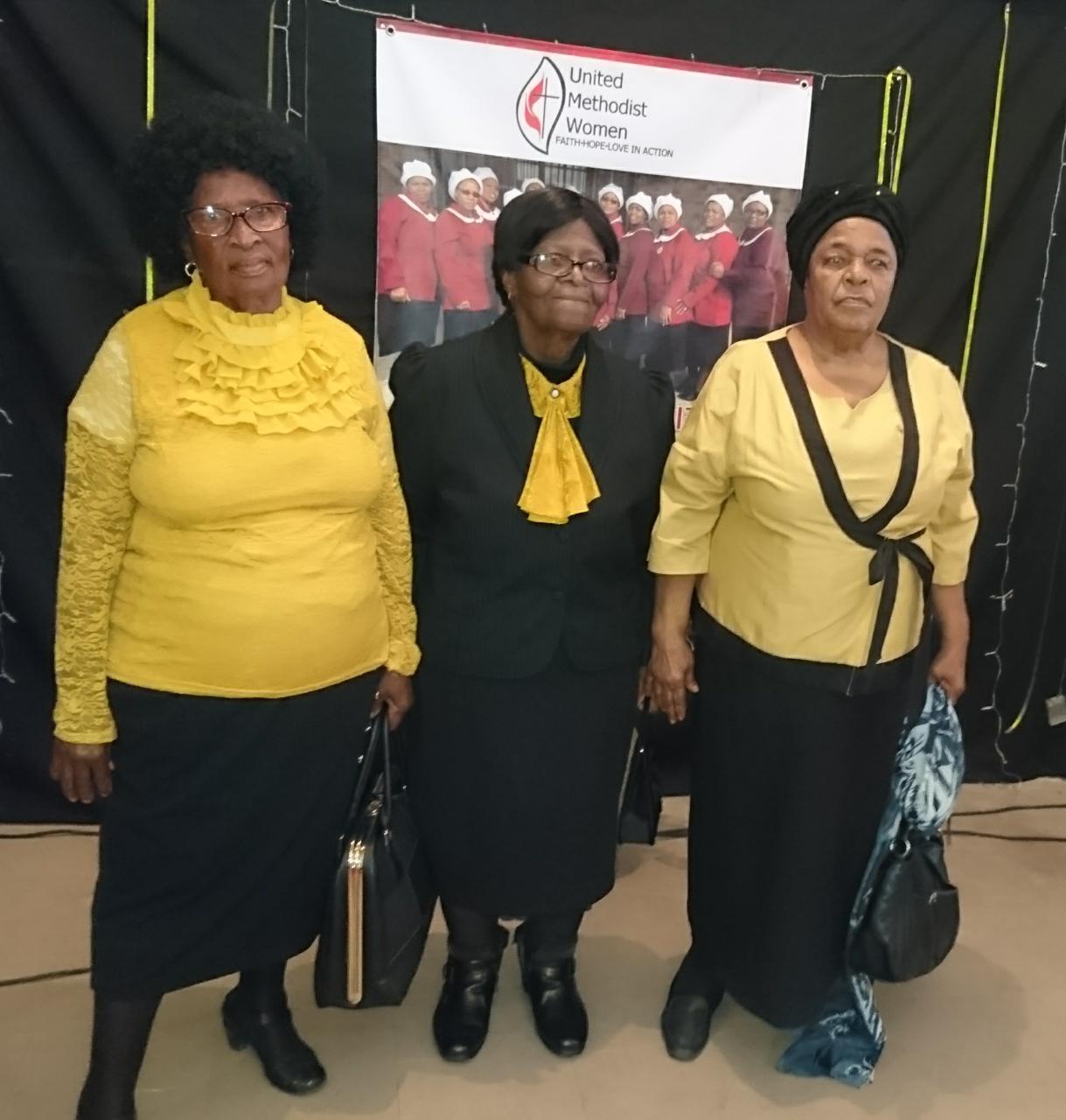 Algumas Mulheres Metodistas Unidas que participaram na formacao de empoderamento em Cape Town. Foto de Rev. Maureen Fligan.