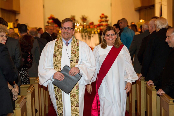 The Revs. Drew Dyson and Diane Dyson are a United Methodist clergy couple in the Greater New Jersey Conference. She’s a deacon whose main work is as a hospital nurse, and she’s lately been treating COVID-19 patients. He’s an elder who currently serves as executive director of a seniors’ resource center. Photo courtesy of Drew Dyson.