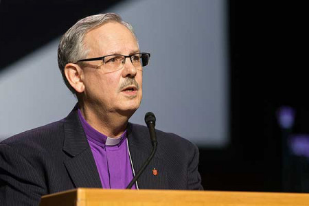 Bispo Bruce Ough, Líder Episcopal da Conferência Anual de Minnesota. Foto: Mike DuBose, Notícias