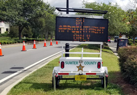 In The Villages, a Florida retirement community, New Covenant United Methodist Church is a COVID-19 testing site. Older people, who are especially vulnerable to the coronavirus, have been the majority of those coming to be screened. Photo courtesy of New Covenant United Methodist Church.