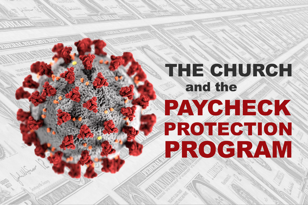 The Paycheck Protection Program is a U.S. government loan program designed to help small businesses and nonprofits keep their workers on the payroll. More than 740 United Methodist entities have received loans of at least $150,000. Coronavirus image courtesy of the Centers for Disease Control and Prevention; money image by Gerd Altmann, courtesy of Pixabay; graphic by Laurens Glass, UM News.
