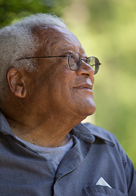 The Rev. James Lawson talks about the early days of the civil rights movement. 2016 file photo by Mike DuBose, UM News.