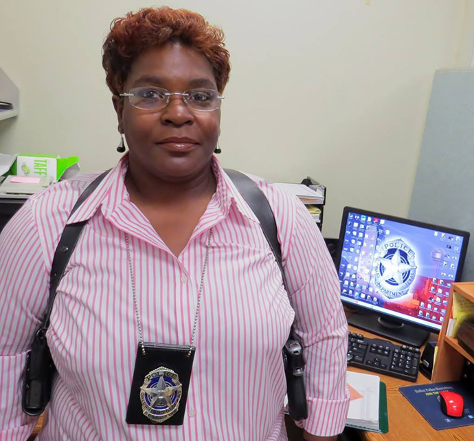 The Rev. Doris Smith is a detective with 31 years of experience on the Dallas police force and pastor of Mt. Zion United Methodist Church in Paris, Texas. 2016 file Photo by Sam Hodges, UM News.