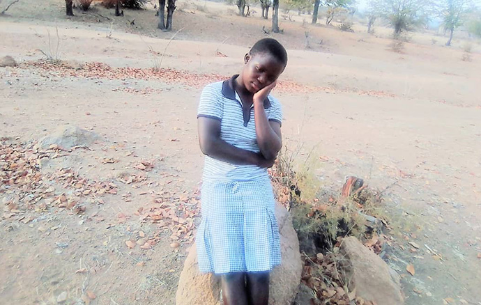 Shyleen Dune, a student at United Methodist Chapanduka Secondary School in Zimbabwe’s Marange District, said she is worried about her future as schools remain closed due to COVID-19. Six girls from her school have gotten married since the national lockdown began in March. Photo by Kudzai Chingwe, UM News 