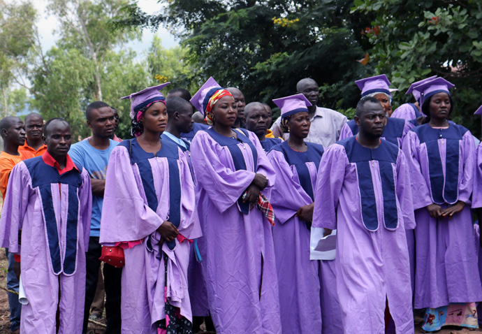 Choir members from the Jalingo Districts Choir sang during groundbreaking ceremonies for a new United Methodist radio station in Jalingo, Nigeria. The plan is for Grace Radio to be on the air in August of 2021. Photo by the Rev. Ande I. Emmanuel, UM News.