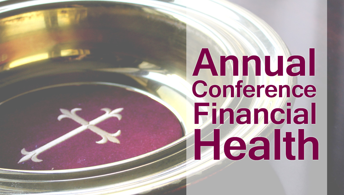 More than seven months into the COVID-19 pandemic, the financial outlook for conferences is decidedly mixed. But even with reduced giving, conference treasurers are saying the situation is not as dire as it appeared in the spring. Photo by Kathryn Price, United Methodist Communications; graphic by Laurens Glass, UM News.