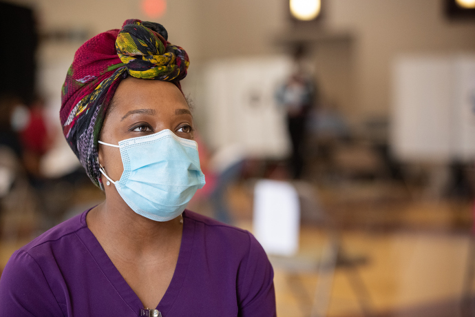 Chay Farley is a physician assistant at Meharry Medical College in Nashville, Tenn. Photo by Mike DuBose, UM News.