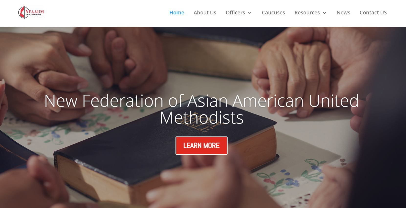 아시안연합감리교연맹(New Federation of Asian American United Methodists (NFAAUM)의 페이스북 사진 갈무리.
