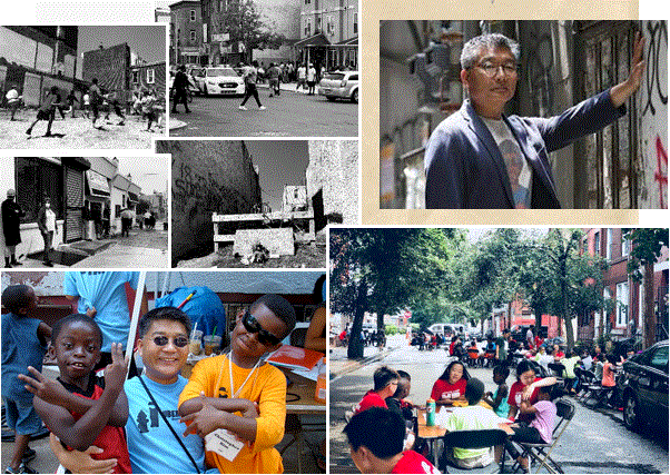 매년 여름 미국 필라델피아 최악의 동네 노스센트럴 거리에서 열리는 여름 캠프에서의 이태후 목사. 사진 제공, 이태후 목사.