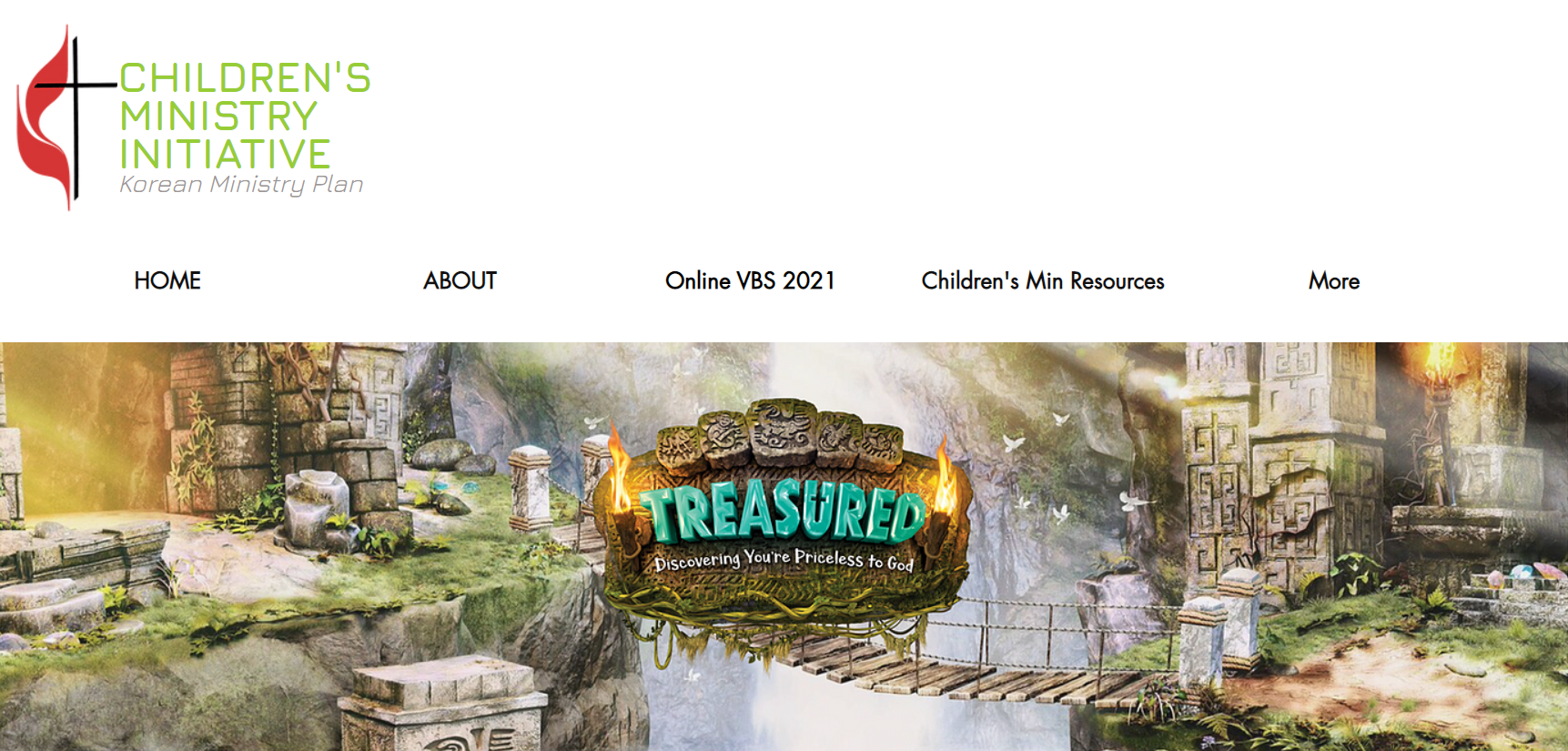 한인목회강화협의회와 NEXUS가 함께 준비한 한인연합감리교회 온라인 여름성경학교 안내 페이지 갈무리.