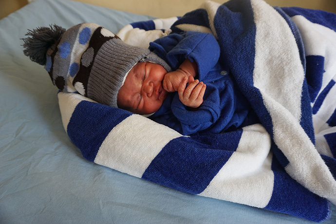 Ellen Mudzengerere’s fourth child was born at the United Methodist Chikwizo Clinic. Photo by Kudzai Chingwe, UM News.