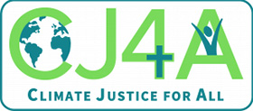 Climate Justice for All is a group of young Methodists from around the world who are working together to fight global warming. Logo courtesy of Climate Justice for All.