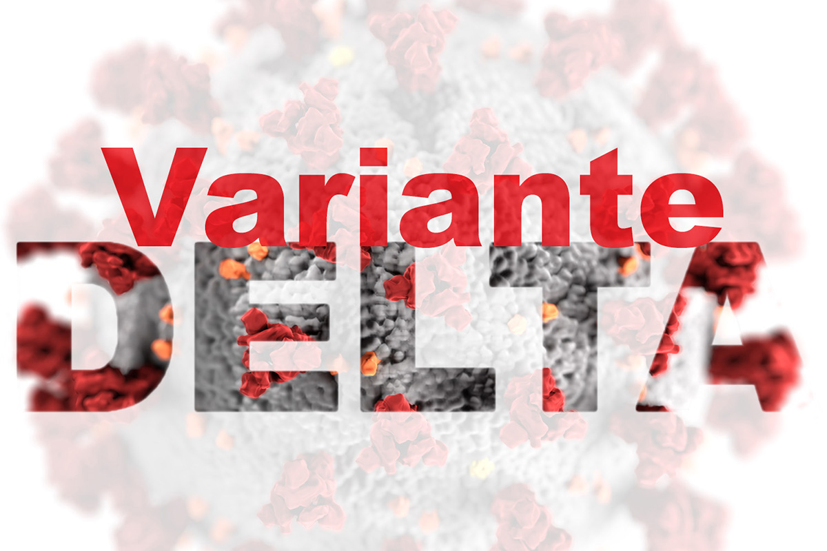 Mientras los/as organizadores de la Conferencia General Metodista Unida buscan la posibilidad de una sesión en persona en 2022, la nueva variedad del COVID-19 presenta nuevos desafíos. Imagen de coronavirus cortesía de los Centros para el Control y la Prevención de Enfermedades de los Estados Unidos. Gráfico de Laurens Glass, Noticias MU.