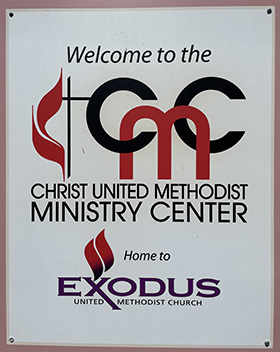 Exodus United Methodist Church brings together the Haitian community established in San Diego. It is located at the United Methodist Christ Ministry Center, along with 10 other churches. Photo by the Rev. Gustavo Vasquez, UM News.